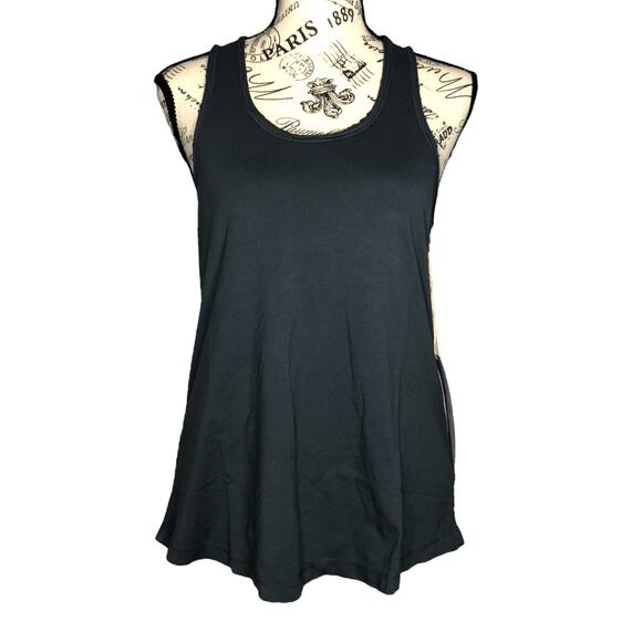 Threads 4 Thought T4T SMALL Namaste Tank  Racerback Raw Edge Soft Organic Cotton - Picture 1 of 8